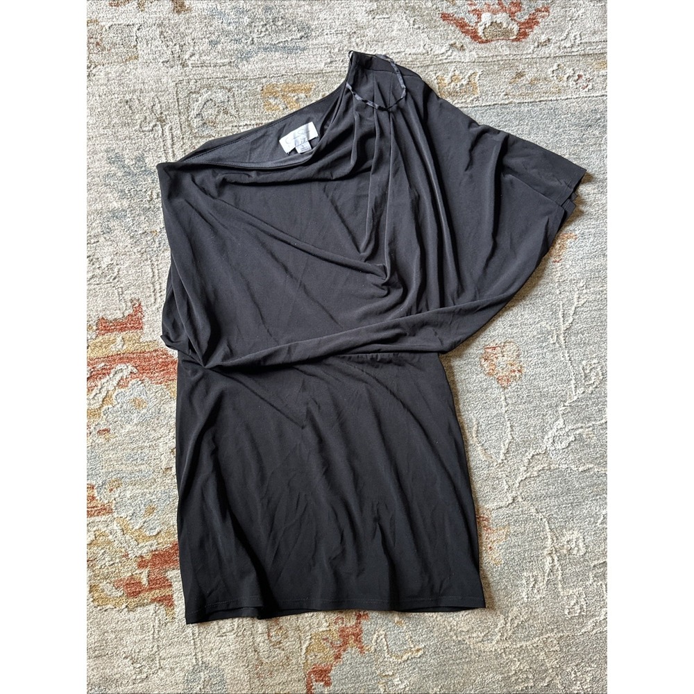 Jessica Simpson‎ Size S Black Off Shoulder Y2K Mini Dress Going Out Bodycon - Picture 6 of 7